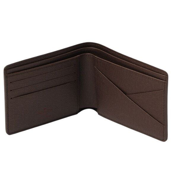 LOUIS VUITTON Damier Monogram Canvas Leather Bifold Wallet France NWOT/Box - Picture 2 of 4